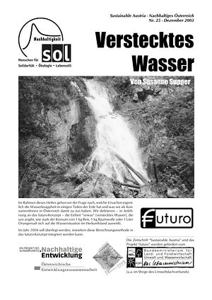 Cover Sustainable Austria Nr. 25