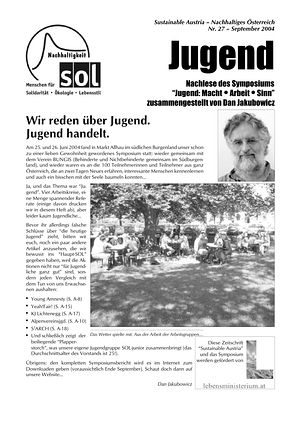 Cover Sustainable Austria Nr. 27