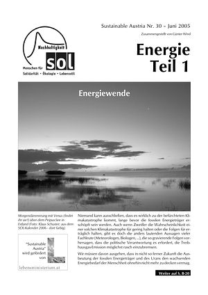 Cover Sustainable Austria Nr. 30