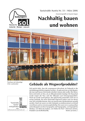 Cover Sustainable Austria Nr. 33