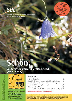 Cover SOL-Magazin 152