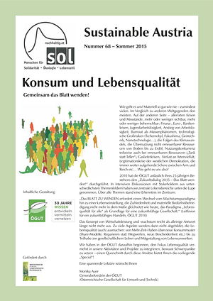 Cover Sustainable Austria Nr. 68